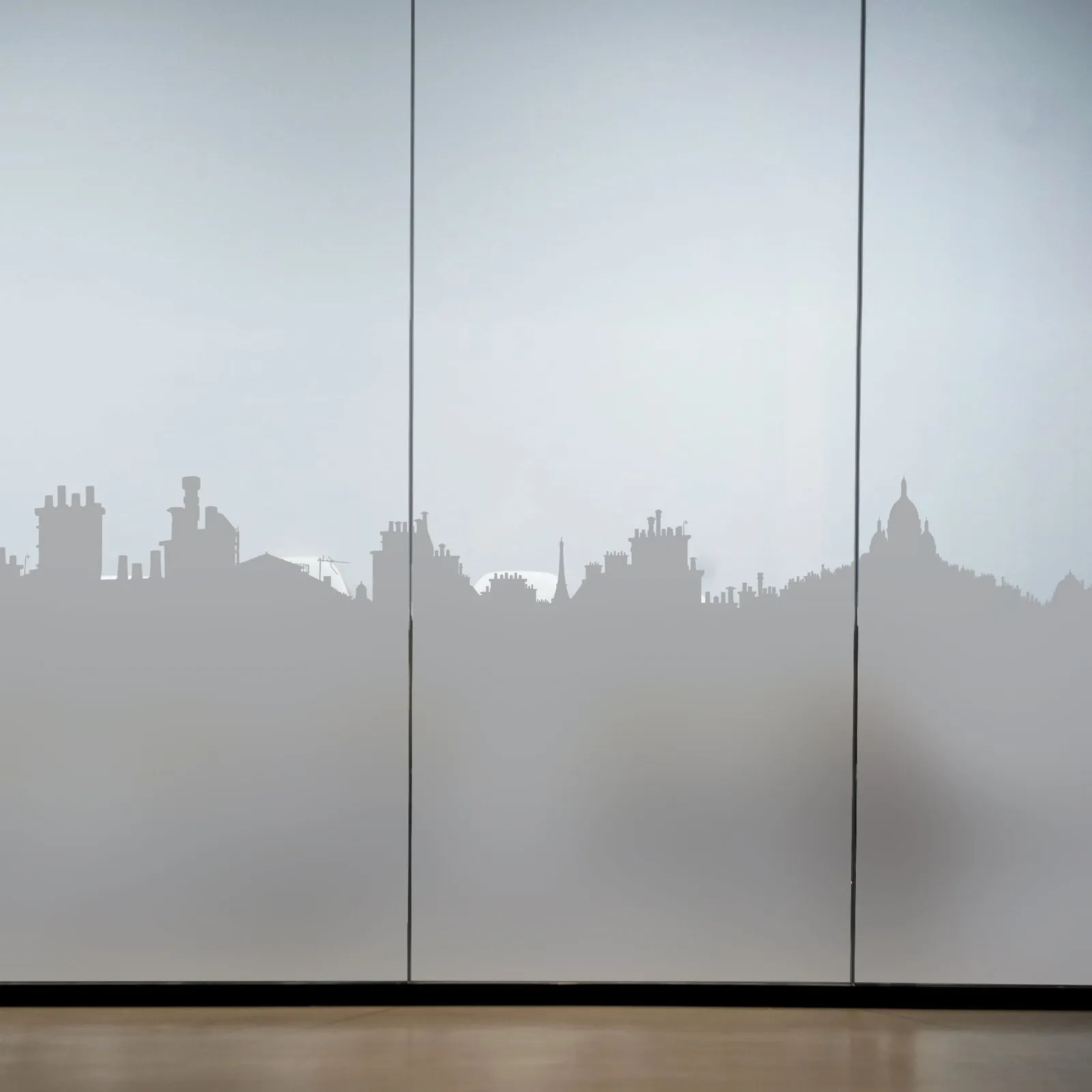 Vitrophanie Horizon Parisien, vue 4 (simulation)