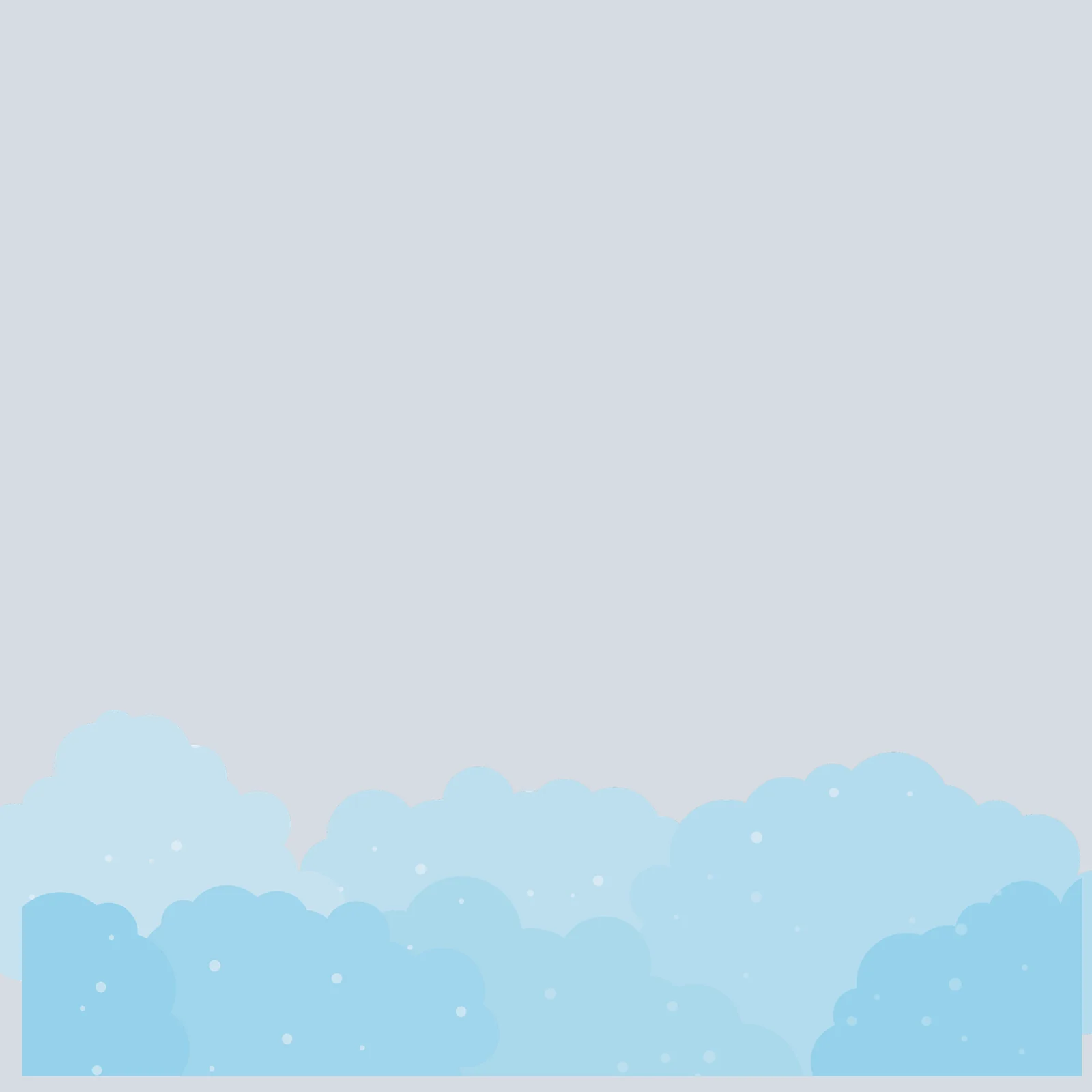Vitrophanie soldes Nuages : frise de nuages bleus translucides et flocons