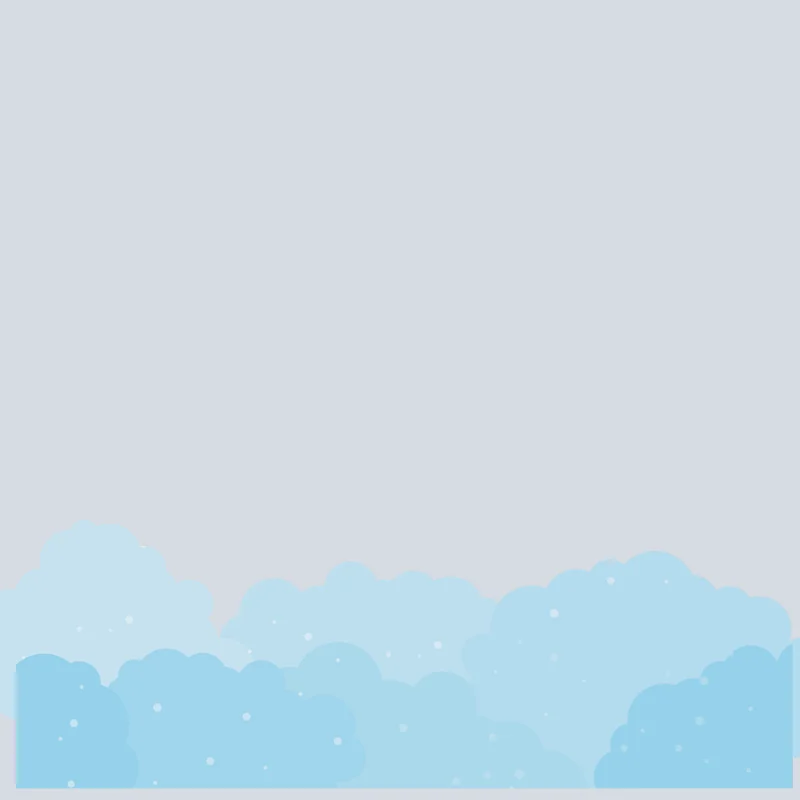 Vitrophanie soldes Nuages : frise de nuages bleus translucides et flocons