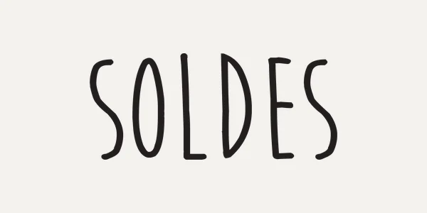 Typo 01 : le mot Soldes