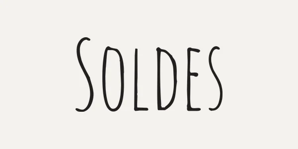 Typo 02 : le mot Soldes