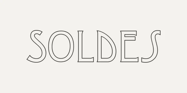 Typo 08 : le mot Soldes